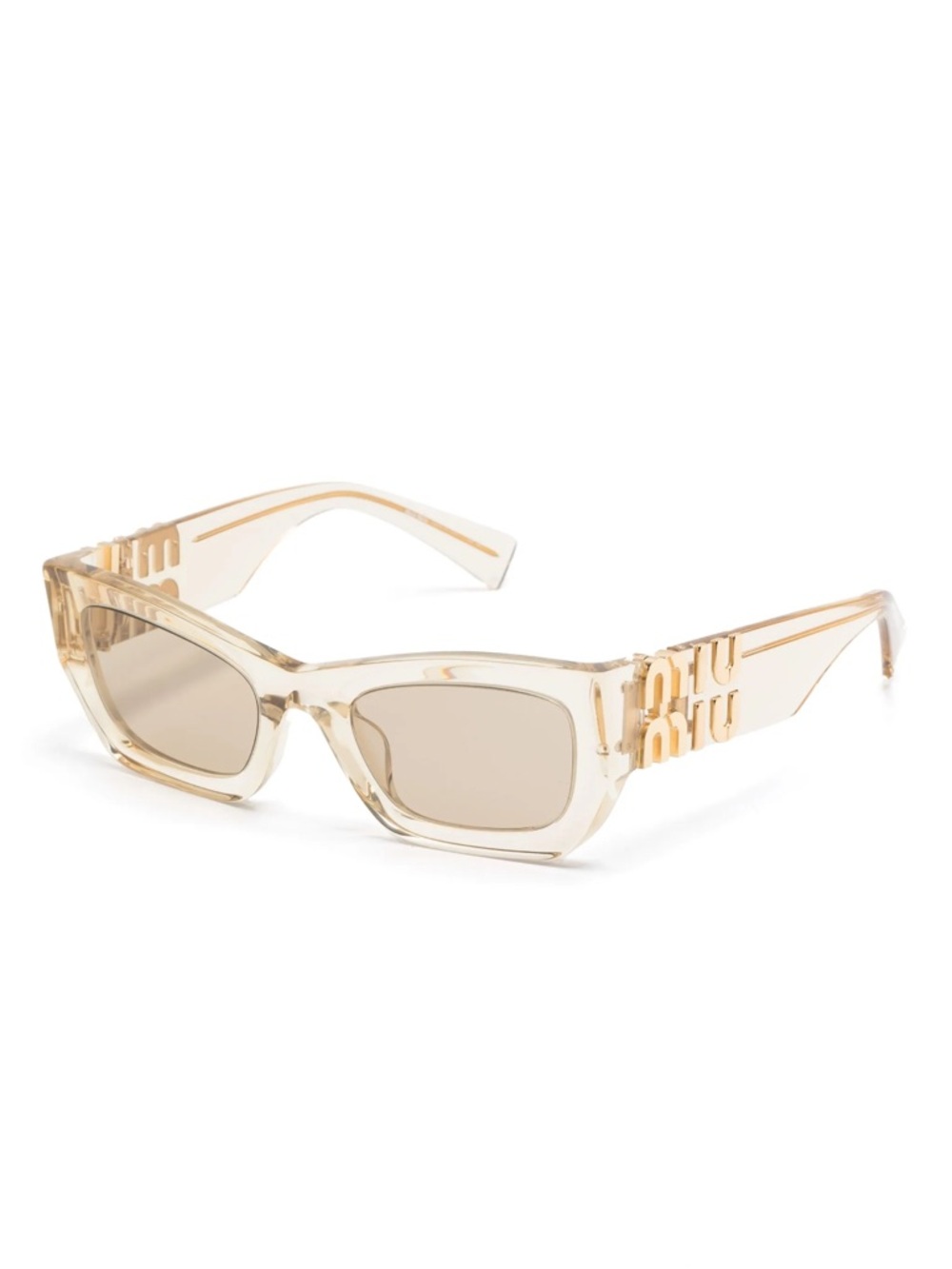 MIU MIU Glimpse Square Transparent Sunglasses